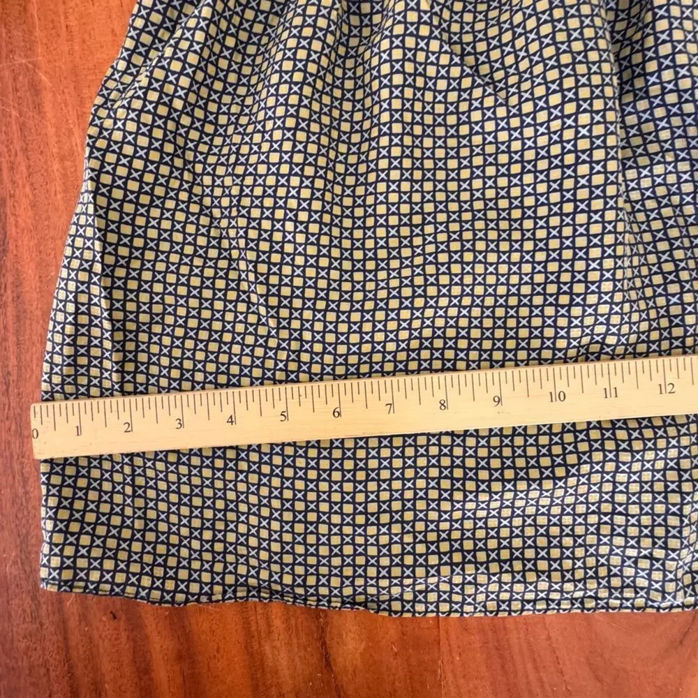 J. Crew Black Printed Sleeveless Tunic Top